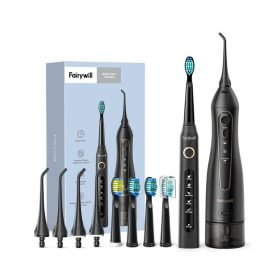 خيط الأسنان المائي مع فرشاة الأسنان 2 في 1 Fairywill Oral Care Combo 5020E