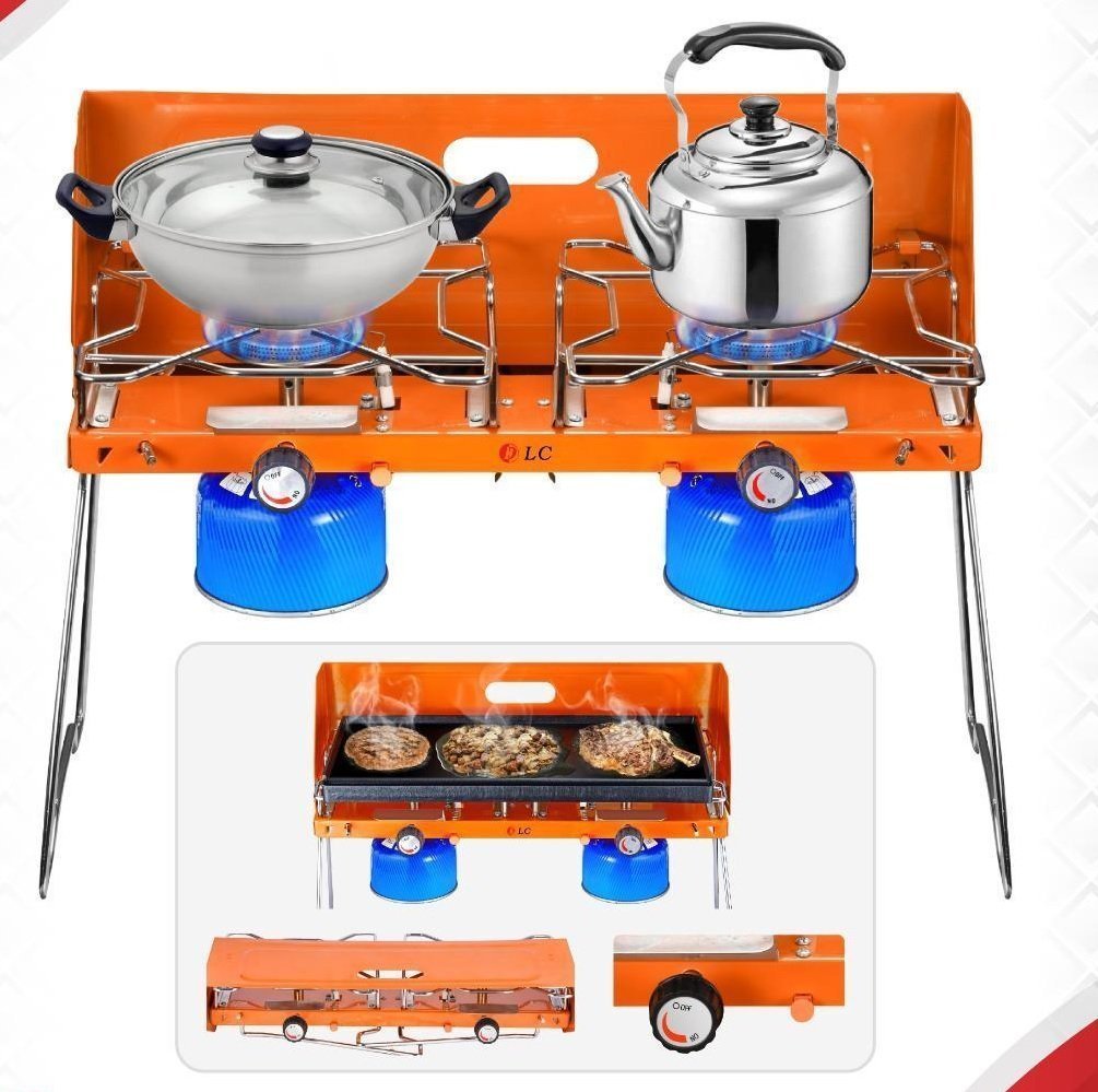 Portable gas stove for trips and camping - DLC-38472