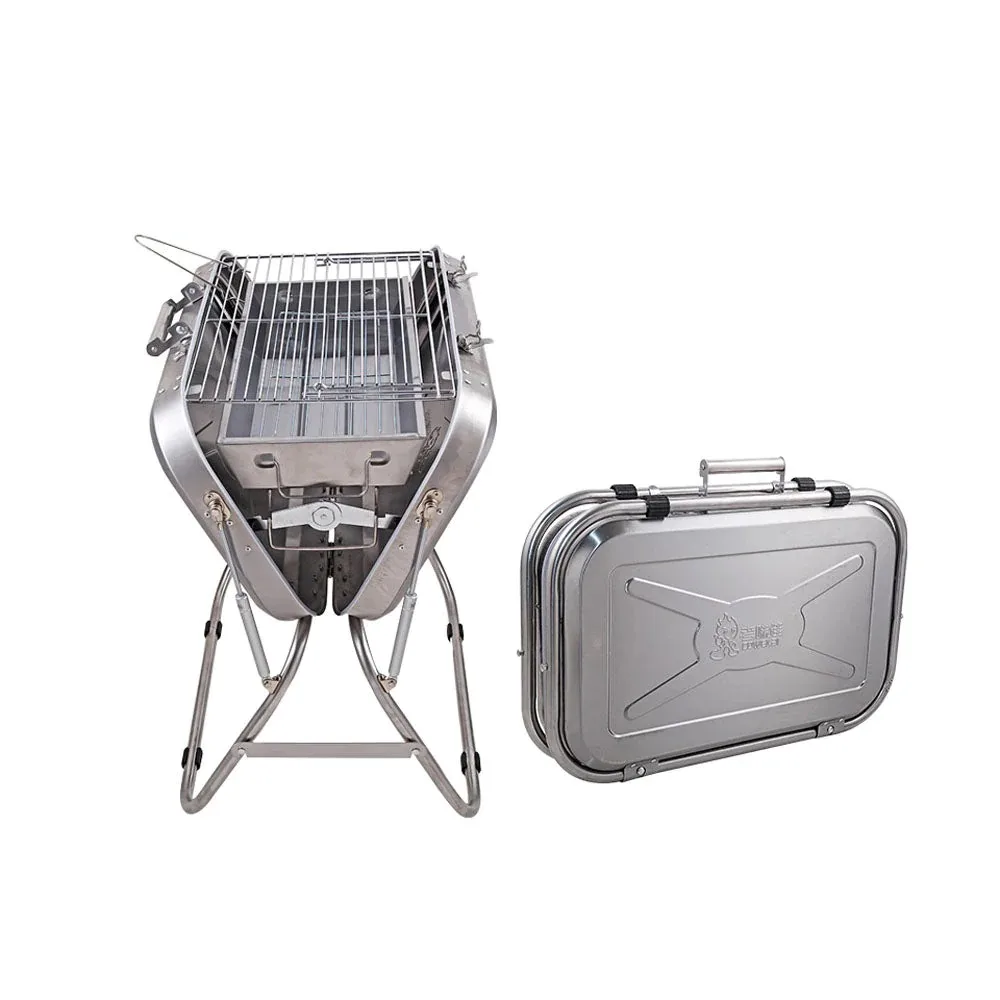 CRONY 8828 Portable Folding Suitcase Grill Cowekai