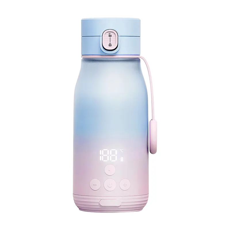 غلاية ماء قابلة للشحن لاسلكية أنيقة 300 Rechargeable Gradient Heating Cup Kettle Hot Water