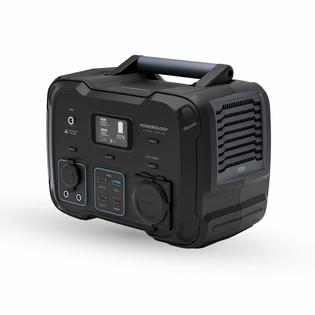 Powerology - 78000mAh 300W QC 18W PD 30W Portable Power Generator - Black | PGN300PDBK
