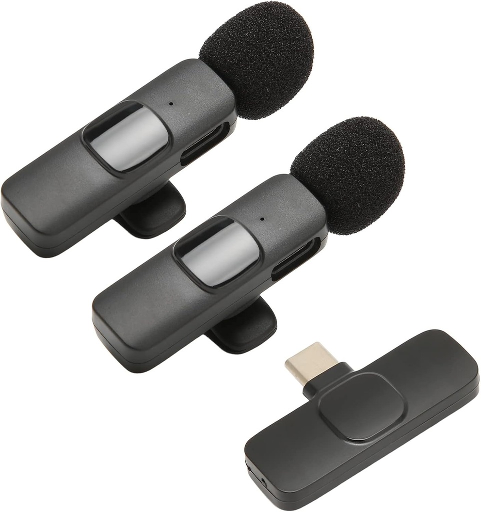 مايكرفون لاسلكي صغير محمول K9 Wireless Microphone Type C USB-C