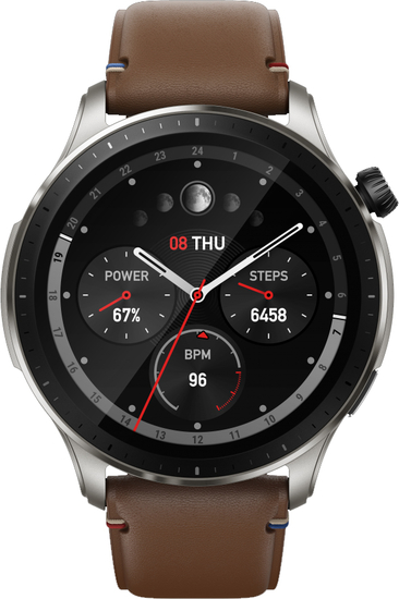 amazfit GTR4 watch A2166 Vintage Brown Leather