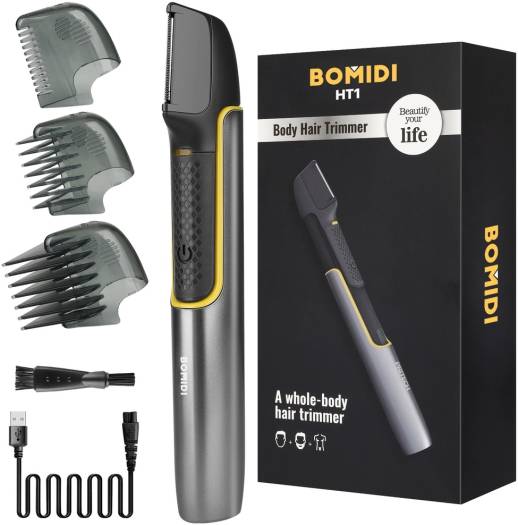 Bomidi HT1 Electric Body Hair Shaver Wireless Hair Shaver With Builtin Extension Handle USB Rechargeable Battery