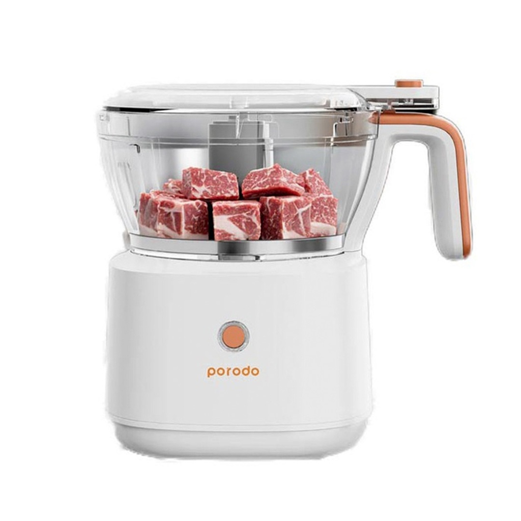 PD LS41FPR WH Porodo LifeStyle Portable Electric Meat Chopper 88W 1L White