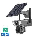 4K Wifi 4G Solar Power Dual Security Camera