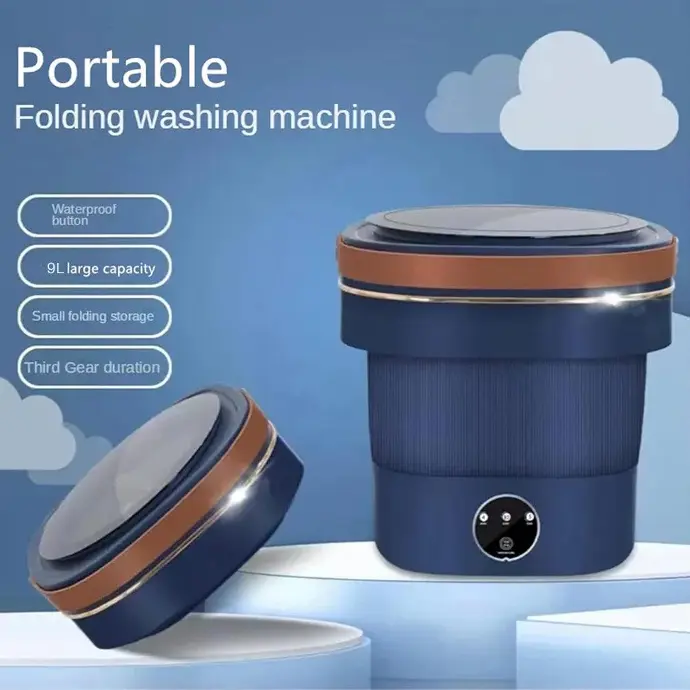 GNMINIWM9LBL Green lion Foldable mini washing machine Foldable washing machine
