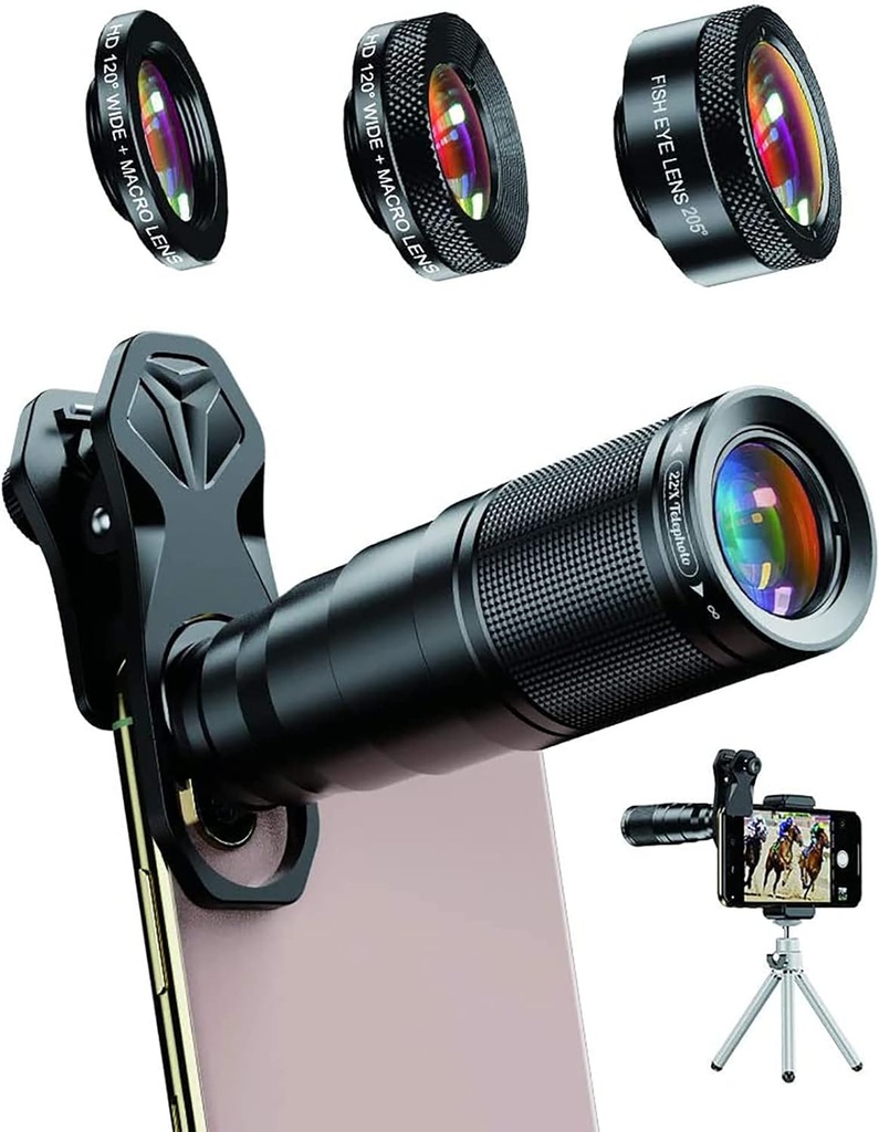 APL 22XDG9 Apexel 22X Telephoto Smartphone Lens Kit Smartphone Lens Kit for Professional Photography