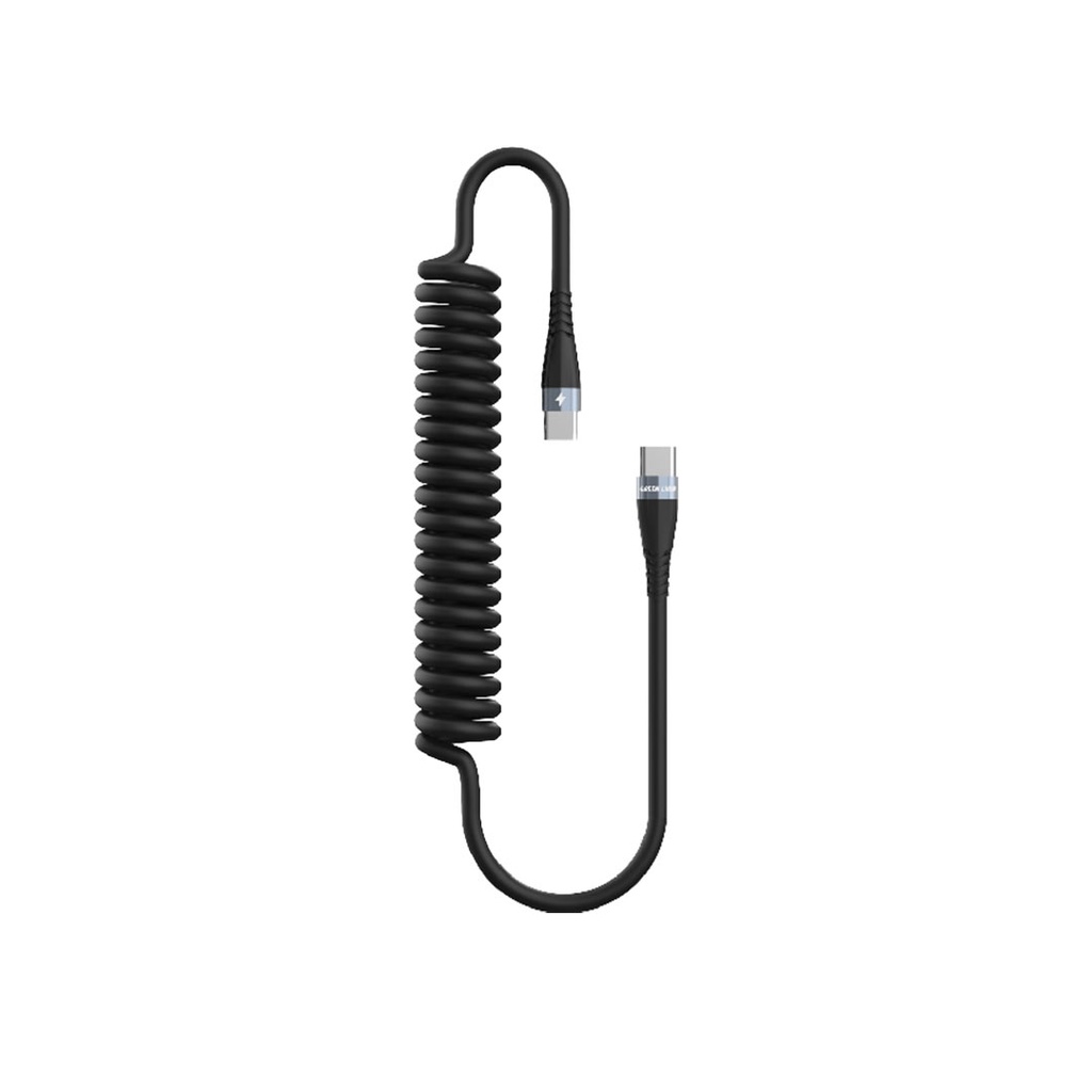 Green Lion Spring Cable USB-C TO USB-C (GNSPRNGCTCBK)