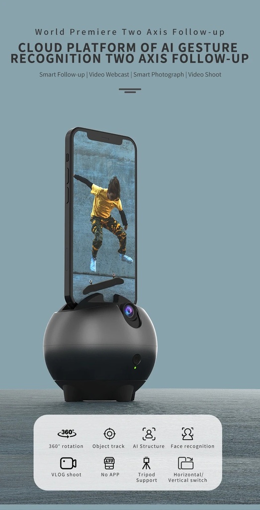 GESTURE RECOGNITION WITH TWO AXIS CLOUD PLATFORM