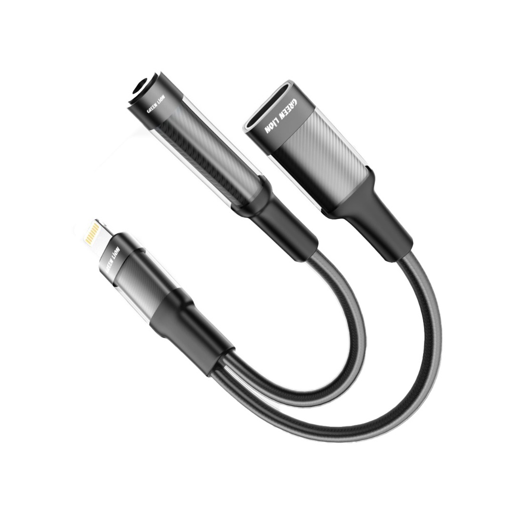 2 in 1 Earphone & Charging Adapter GNEARADLTLAUXBK