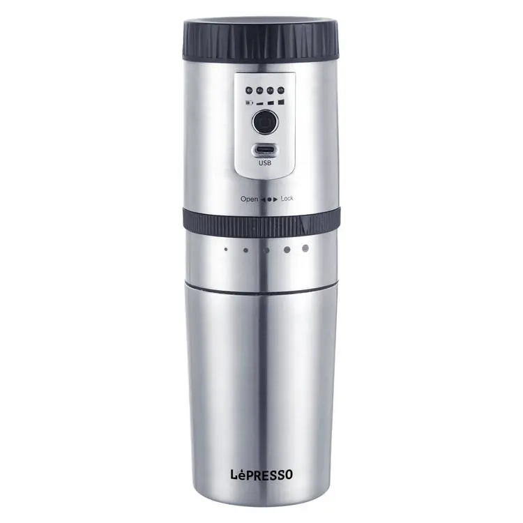 Lepresso Portable Mug Burr Grinder Coffee Maker LPGCMSM