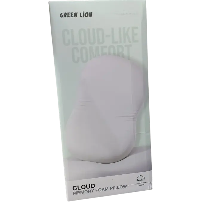 Green Lion Cloud Memory Foam Pillow GNCLMFOAMPWH