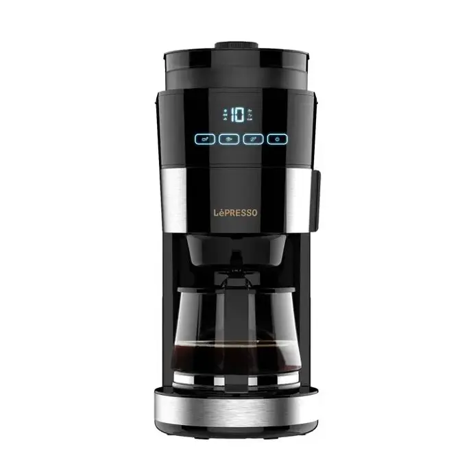 Lepresso Coffee Brewer with Bean Grinder LP10GCMWB