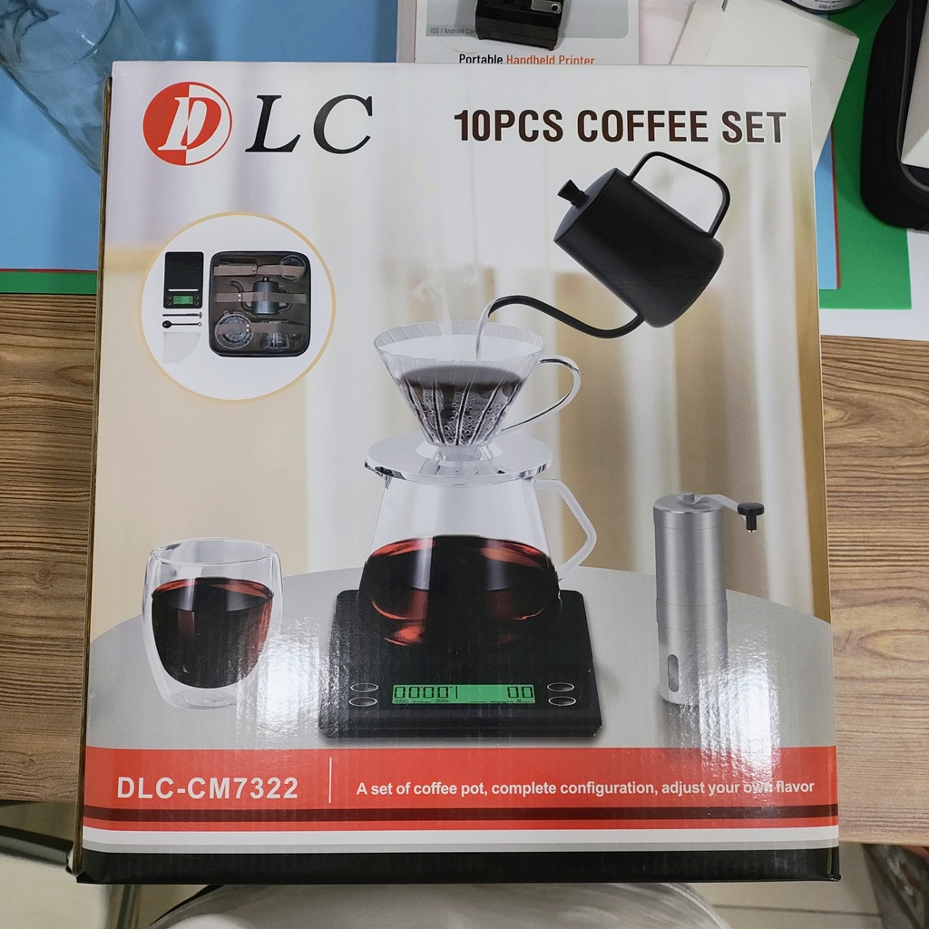 طقم قهوة 10  قطع دي إل سي DLC-CM7322