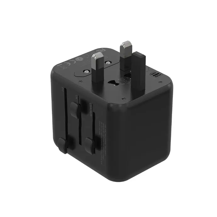 Porodo EU US UK AU Dual Port Universal Fast Charger PD-12WUTA-BK