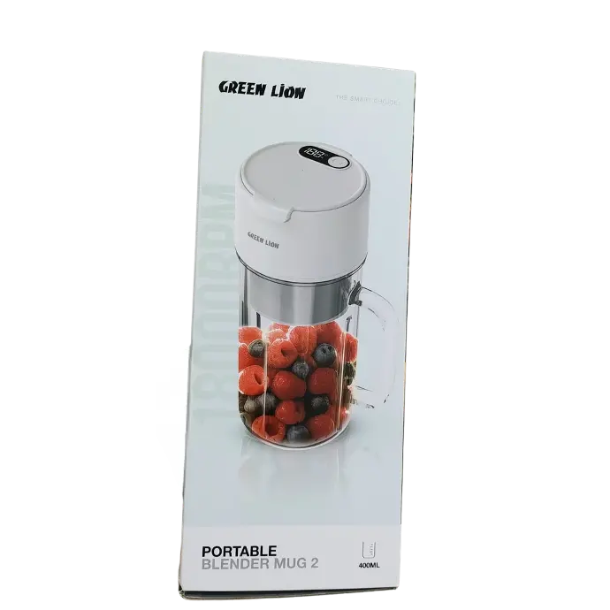 Green Lion Portable Blender Mug 2 GNPOBLNDR2WH