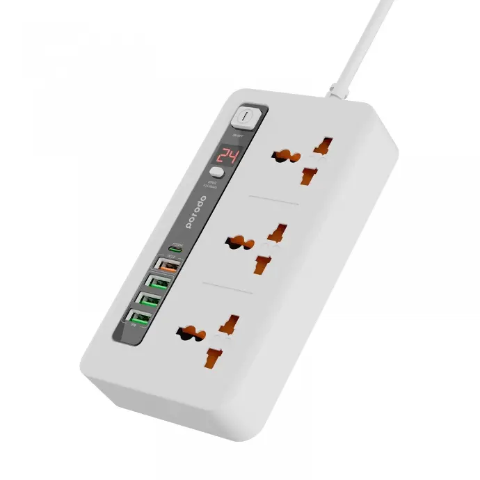 Porodo Multi-Port Power Hub PD-FWCH013 (White)