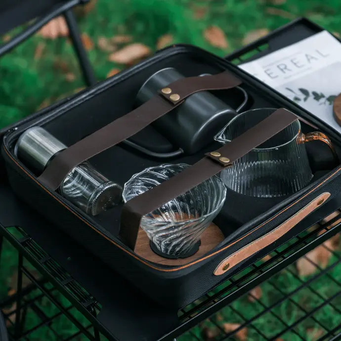 مجموعة باريستا V60 لتحضير القهوة أثناء السفر – الموديل p-01/A102/V60