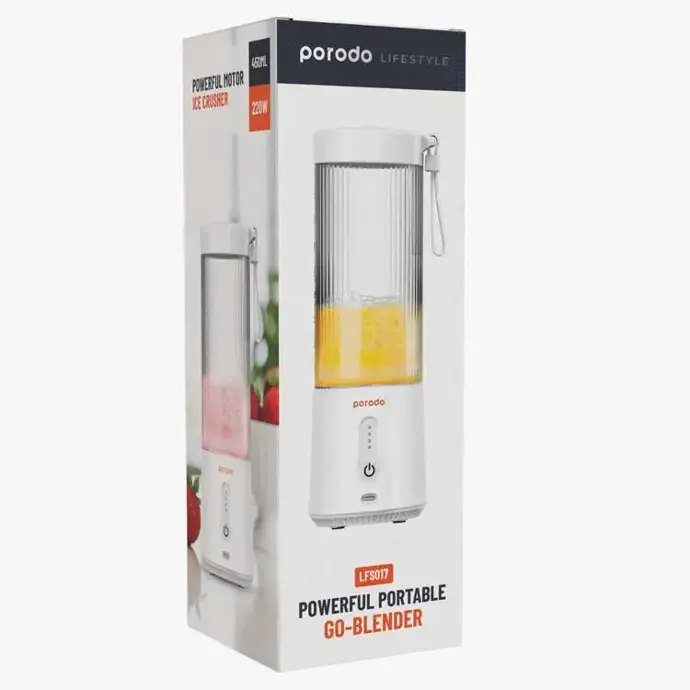 PORODO Powerful Portable GO-Blender LFS017 PD-LFST017-BK (White)
