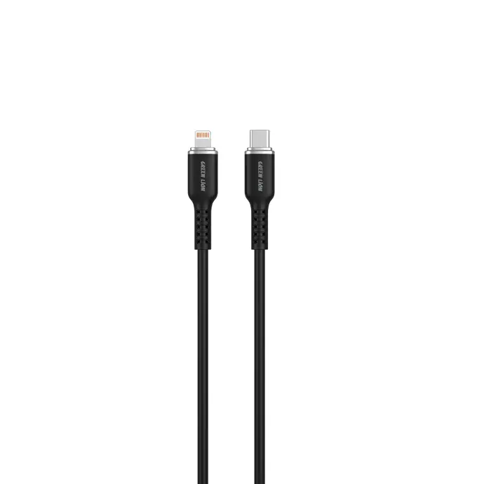 كابل جرين ليون USB-C إلى لايتنينج سيليكوني GNSILNTTLBK