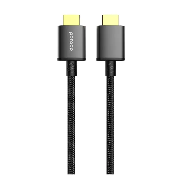 Porodo Braided HDMI Ultra HD Cable PD-8KHDM2-BK