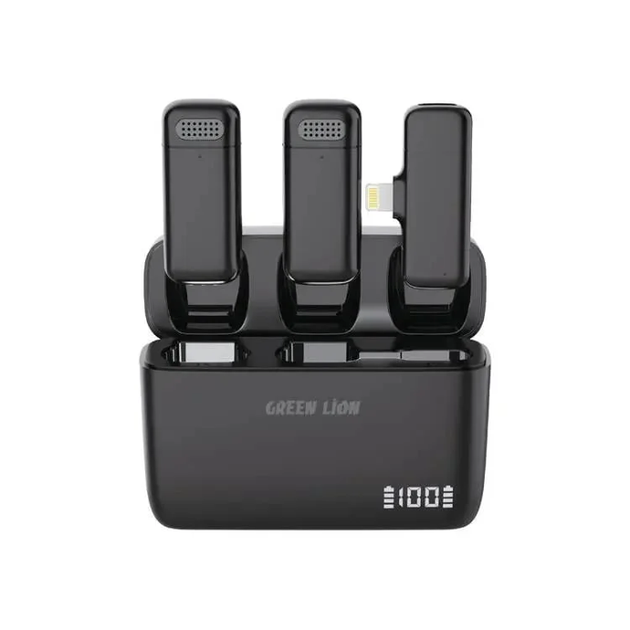 Green Lion Duo Cast Wireless Mic GNDCTWMICLGBK