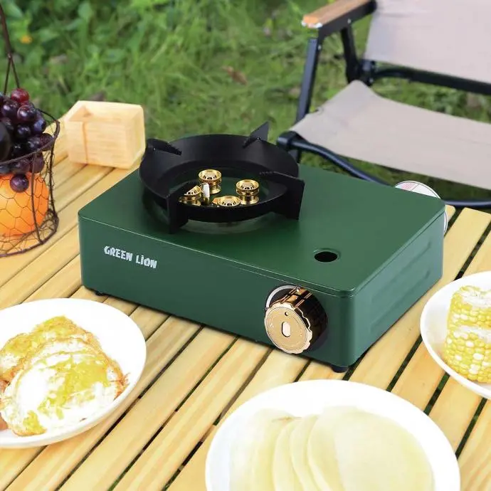 Green Lion 4 Burner Mini Cassette Stove GN4BUCASTVEGN