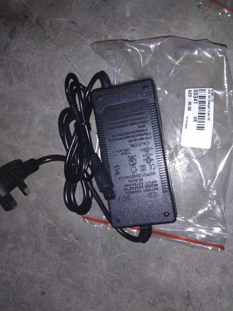 Spear 00341 36V 2A Charger 3 Pin FS Small Pin