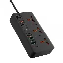 محور الطاقة متعدد المنافذ PD-FWCH013-BK من بورودو 4 منافذ USB-A/USB-C 2 متر