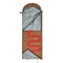 PD-LFSTO24-BR POWER HEATING SLEEPING BAG 220X75CM