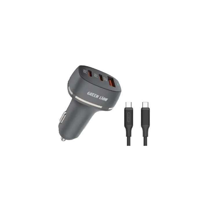 GN2PD1QCCCBK GREEN CAR CHARGER QC+PD+PD 50W BLACK