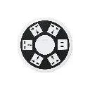 مقبس الطاقة Green Lion 7 في 1 SAC العالمي + 2 منفذ USB GN7N1PSKT13WH