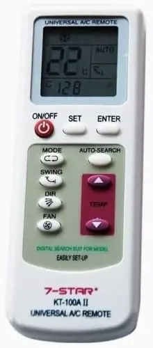 UNIVERSAL REMOTE CONTROL KT-100A