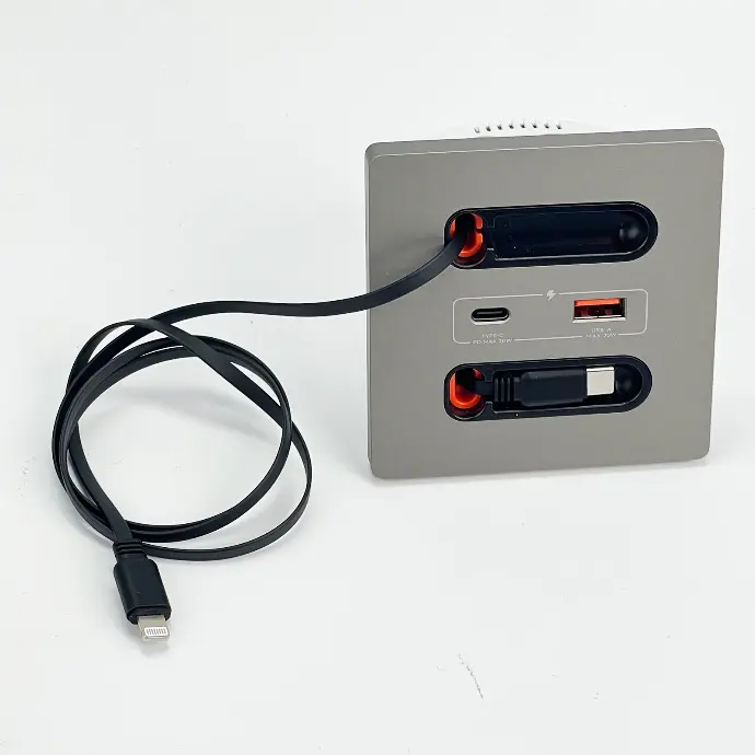 مقبس USB مع كابل تمديد AC180-235V