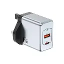 Green Lion GaN Premium UK Plug Wall Charger 45W GNGAN45WUKGY