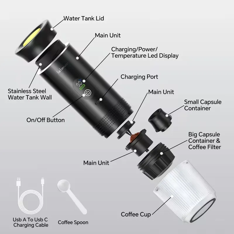 صانعة إسبريسو محمولة Portable Espresso Maker XYD-003