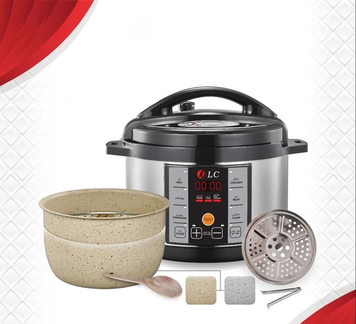 8 liter granite electric pressure cooker with mandi grate DLC-38921-8