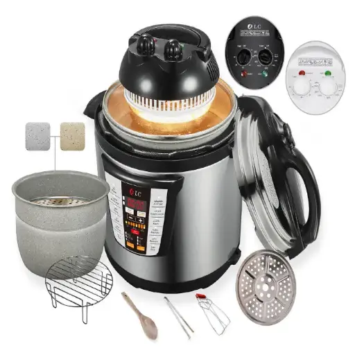 DLC-38930-6 2 in 1 Electric Pressure Cooker with Air Fryer 6L