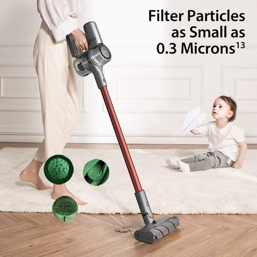 Cordless vacuum cleaner with 25,000 Pa suction power, Dreame T20