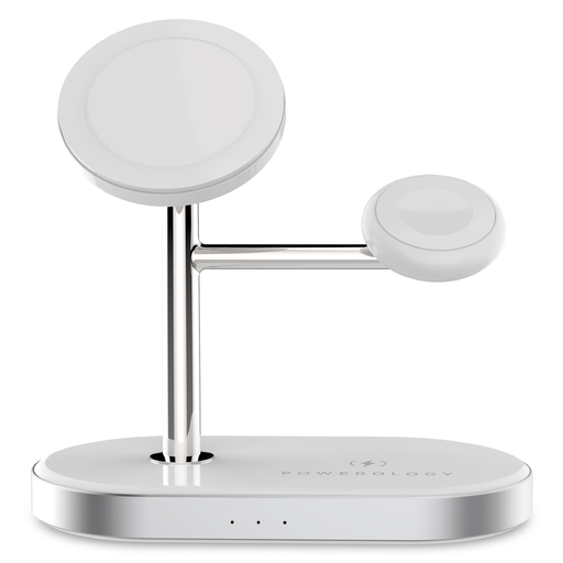 Powerology 3 in 1 MFi Charging Dock with Builtin Apple MagSafe