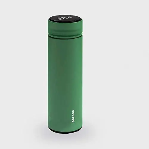 Porodo Smart Water Bottle with Temperature Indicator Green