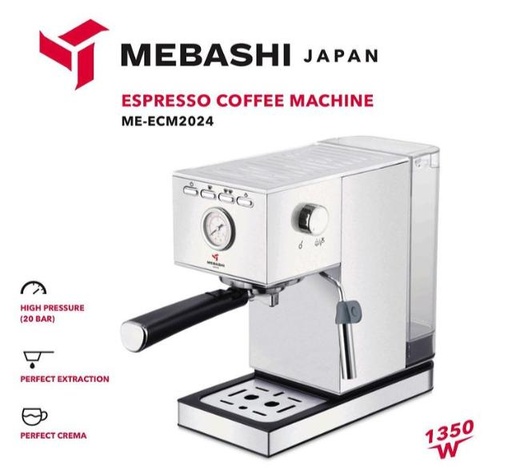 Mebashi ME-ECM2024 Espresso Coffee Machine - Silver