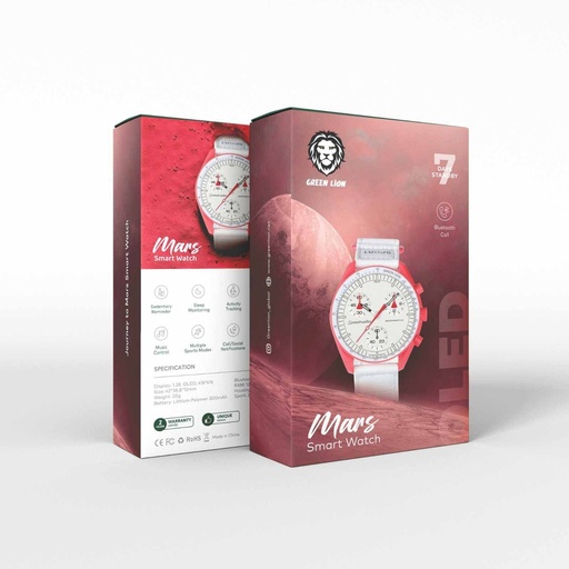 GNMARSWRD Green Lion Journey to Mars Smart Watch Red Smart Watch