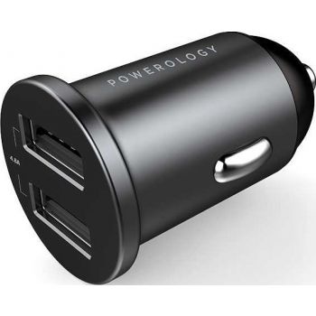 PCCSR001-BK 4.8A Aluminum Mini Car Charger