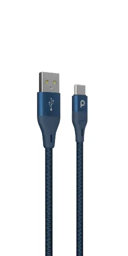 كابل نوع سي المضفر من الألومنيوم 1.2 متر 3 أمبير PD-ACBR12-BU