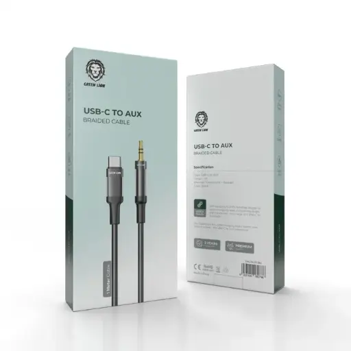 USB-C TO AUX BRAIDED CABLE GNCTAUXCBK
