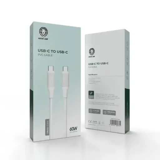 USB-C TO USB-C PVC CABLE GNPVC60CTCWH