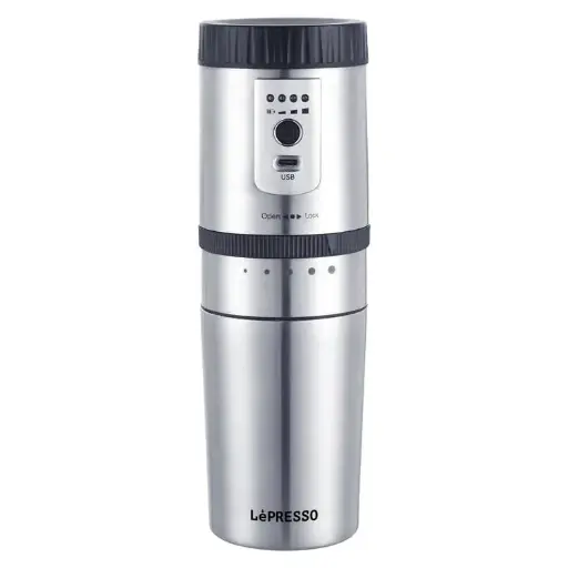 Lepresso Portable Mug Burr Grinder Coffee Maker LPGCMSM