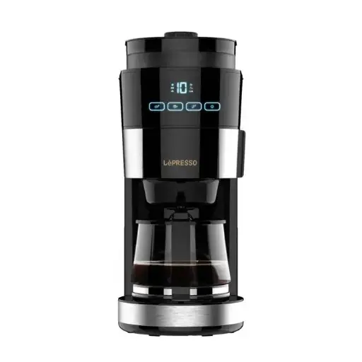 Lepresso Coffee Brewer with Bean Grinder LP10GCMWB